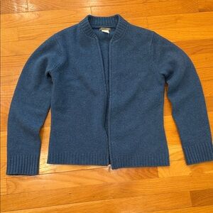 J. Crew Wool Knit Sweater in Blue